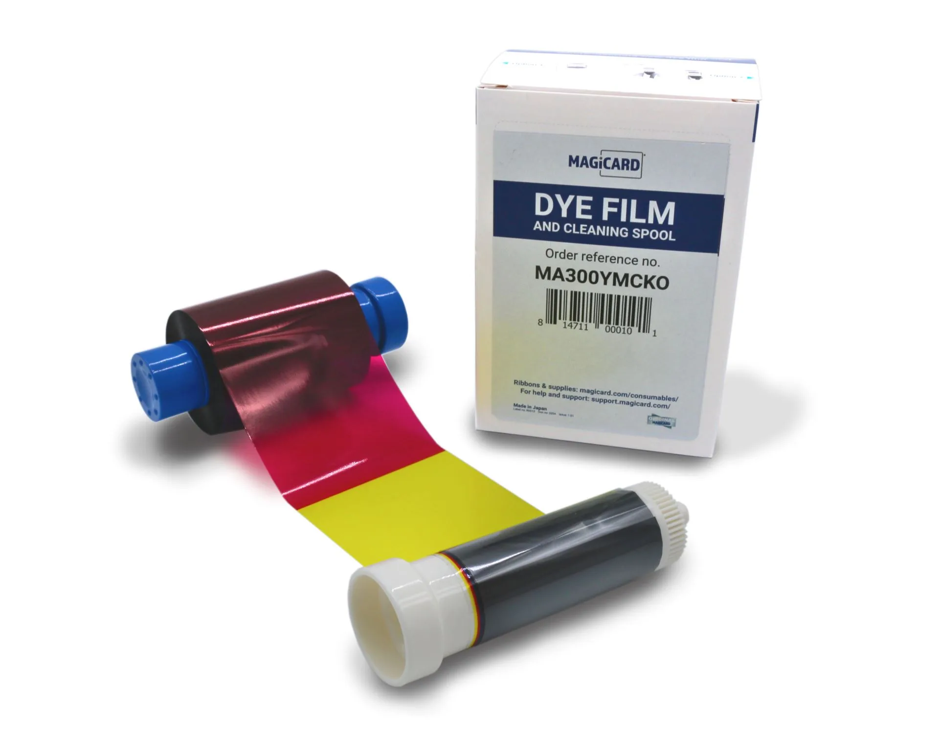 Magicard MA300YMCKO YMCKO colour ribbon, 300 prints per roll
